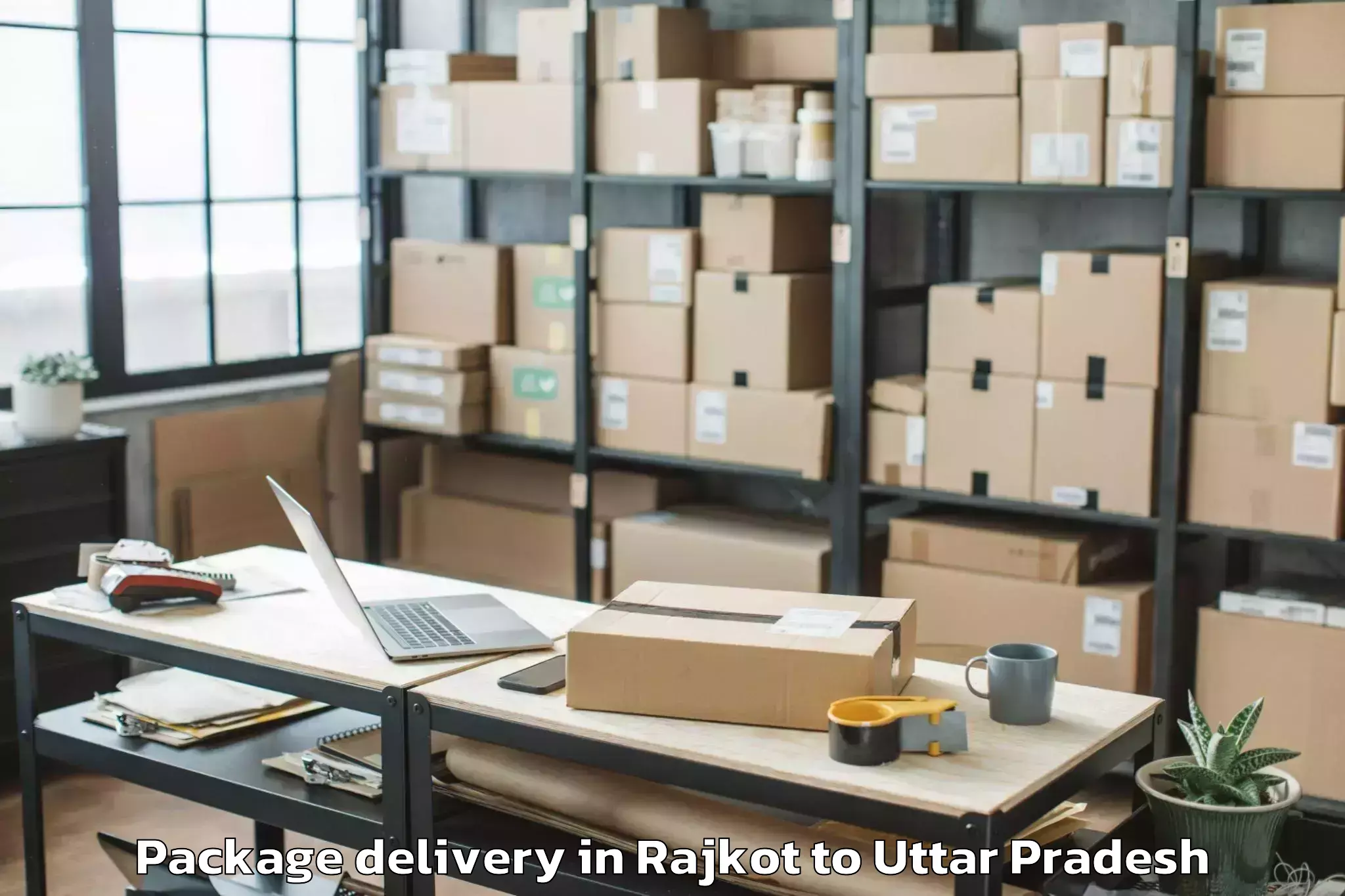 Hassle-Free Rajkot to Unchahar Package Delivery